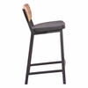 Ardenne Counter Stool - Set of 2 in Black & Brown