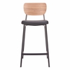 Ardenne Counter Stool - Set of 2 in Black & Brown