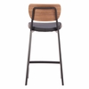 Ardenne Counter Stool - Set of 2 in Black & Brown