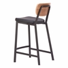 Ardenne Counter Stool - Set of 2 in Black & Brown