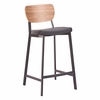 Ardenne Counter Stool - Set of 2 in Black & Brown