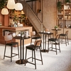 Ardenne Counter Stool - Set of 2 in Black & Brown