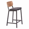 Ardenne Counter Stool - Set of 2 in Black & Brown