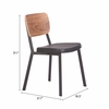 Ardenne Dining Chair - Set of 4 in Black & Brown