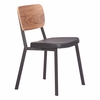 Ardenne Dining Chair - Set of 4 in Black & Brown