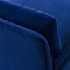 Ardent Performance Velvet Armless Chair in Navy