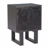 Aremi Nightstand in Brown & Black