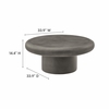 Argos Indoor - Outdoor Patio Concrete Round Coffee Table
