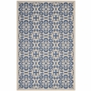 Ariana Vintage Floral Trellis 9x12 Indoor and Outdoor Area Rug