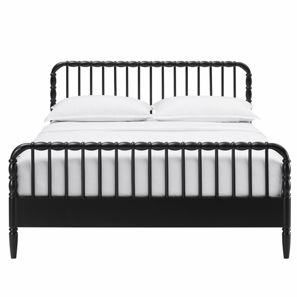 Arlette King Size Wood Spindle Bed Frame
