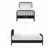 Arlette Twin Size Wood Spindle Bed Frame