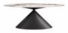 Armana Dining Table in White & Brown