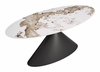 Armana Dining Table in White & Brown