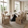 Armana Dining Table in White & Brown