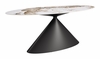 Armana Dining Table in White & Brown