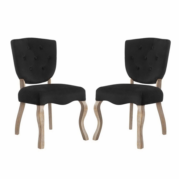 Array Dining Side Chair Set of 2 MID-3381 in Black