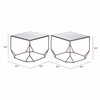 Arzon Coffee Table Set in Bronze