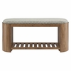 Ashby 45" Geometric Upholstered Bench in Natural Geometric