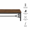 Ashlan 110" Rectangle Dining Table in Walnut