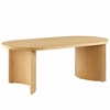 Aspect Oval Wood Coffee Table in Oak