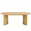 Aspect Oval Wood Coffee Table in Oak