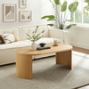 Aspect Oval Wood Coffee Table in Oak