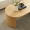 Aspect Oval Wood Coffee Table in Oak