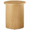 Aspect Round Wood End Table in Oak