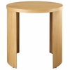Aspect Round Wood End Table in Oak