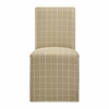 Aster Linen Cotton Blend Slipcovered Dining Chairs Set of 2