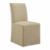 Aster Linen Cotton Blend Slipcovered Dining Chairs Set of 2