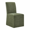 Aster Slub Weave Fabric Slipcovered Dining Chairs Set of 2