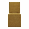 Aster Slub Weave Fabric Slipcovered Dining Chairs Set of 2
