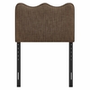 Athena Striped Fabric Upholstered Twin Size Headboard