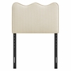 Athena Striped Fabric Upholstered Twin Size Headboard