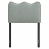 Athena Striped Fabric Upholstered Twin Size Headboard