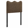 Athena Striped Fabric Upholstered Twin Size Headboard