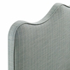 Athena Striped Fabric Upholstered Twin Size Headboard