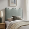 Athena Striped Fabric Upholstered Twin Size Headboard