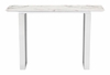 Atlas Console Table in White & Silver