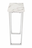 Atlas Console Table in White & Silver
