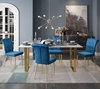Atlas Dining Table in White & Gold