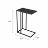 Atom Side Table in Black
