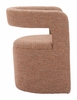 Atria Accent Chair & Ottoman in Tawny Brown
