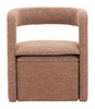 Atria Accent Chair & Ottoman in Tawny Brown