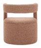 Atria Accent Chair & Ottoman in Tawny Brown