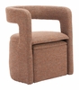 Atria Accent Chair & Ottoman in Tawny Brown