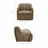 Atrium Vegan Leather Accent Armchair