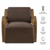 Atrium Vegan Leather Accent Armchair