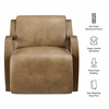 Atrium Vegan Leather Accent Armchair
